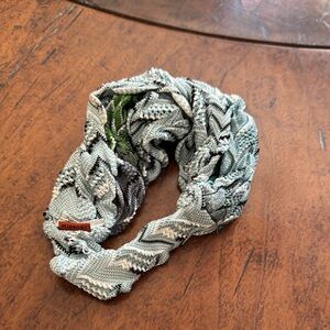 M by Missoni Green and Gray Hair Scrunchie